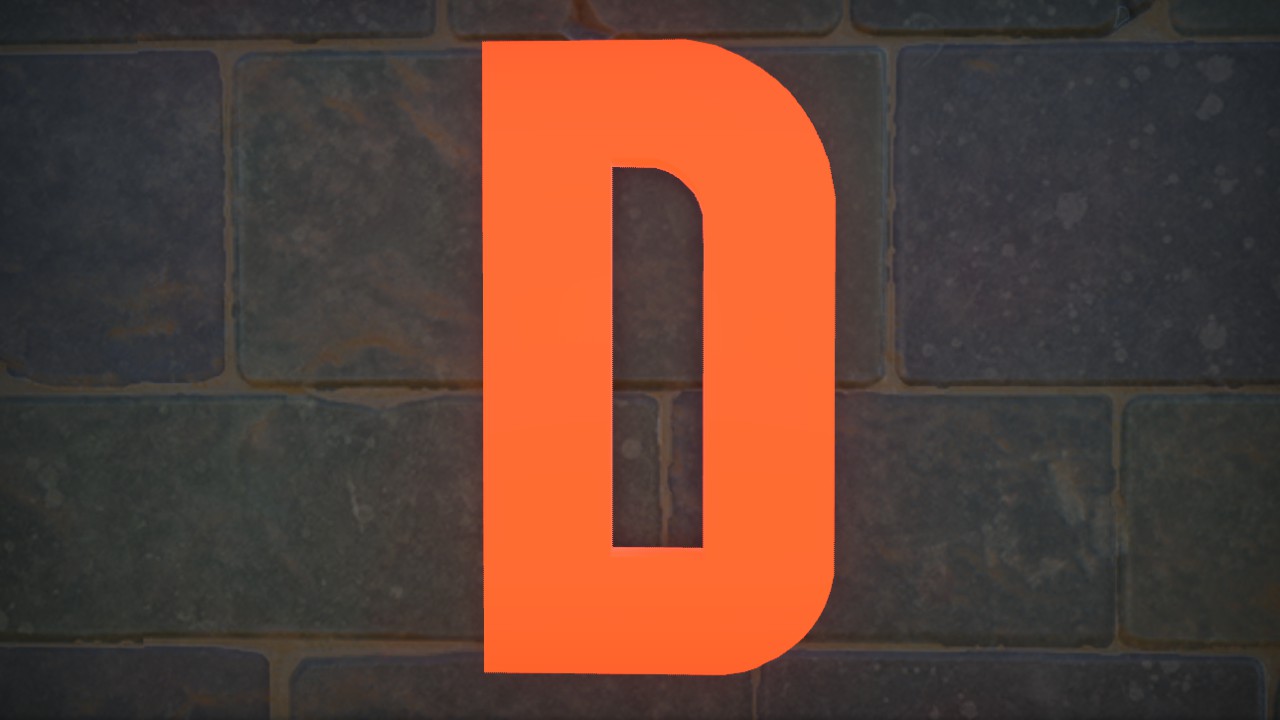 KOMIKAZOOM FONT LETTER D 1M LIT FLEXI
