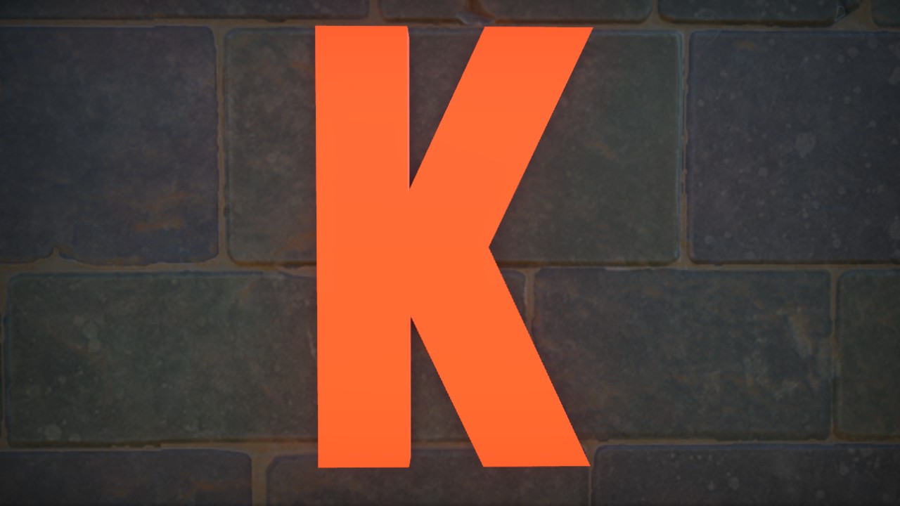 KOMIKAZOOM FONT LETTER K 1M LIT FLEXI