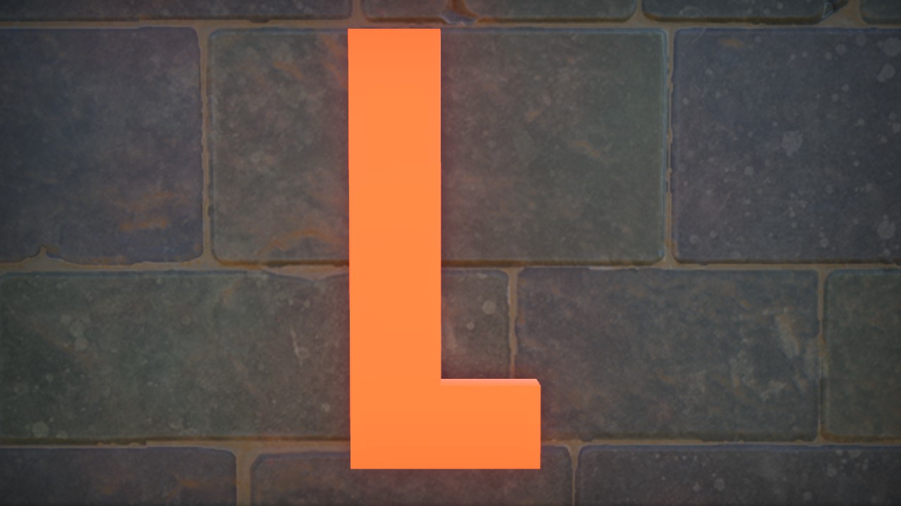 KOMIKAZOOM FONT LETTER L 1M LIT FLEXI
