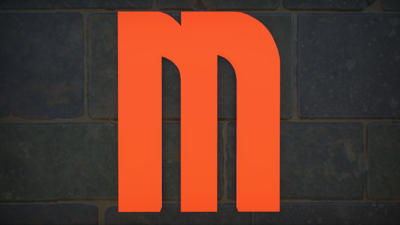 KOMIKAZOOM FONT LETTER M 1M LIT FLEXI