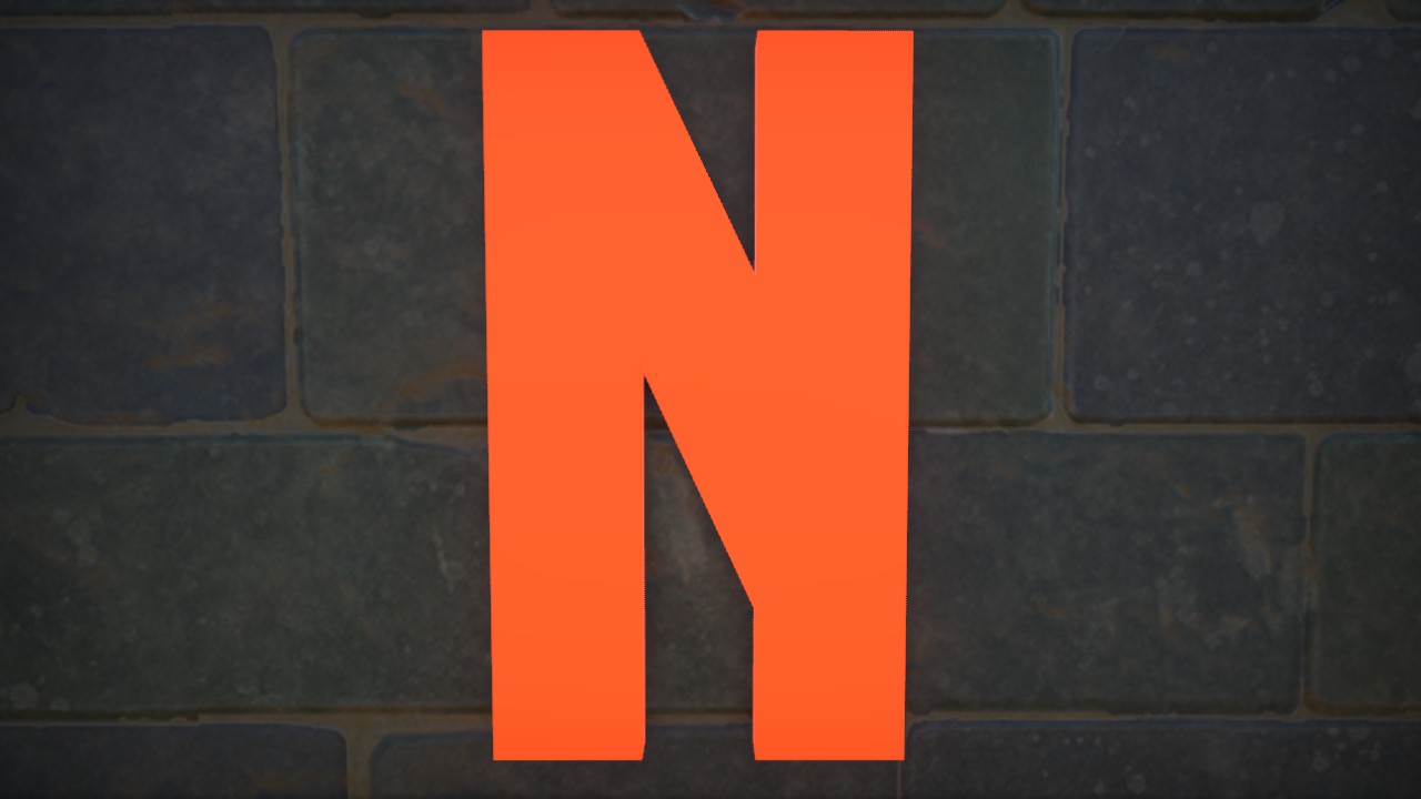 KOMIKAZOOM FONT LETTER N 1M LIT FLEXI