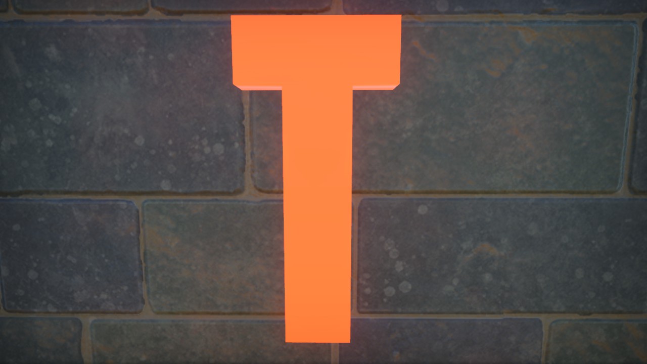 KOMIKAZOOM FONT LETTER T 1M LIT FLEXI