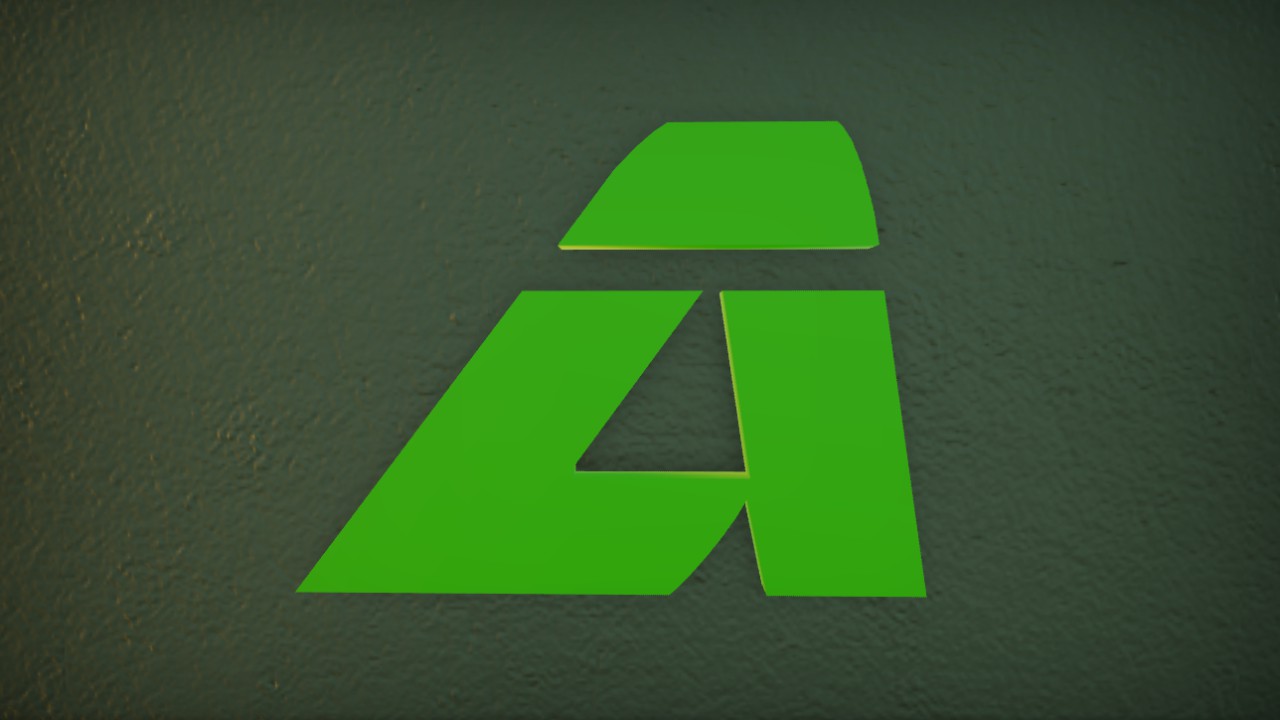 AIRSTRIKE LASER FONT LETTER A 75cm LIT FLEXI