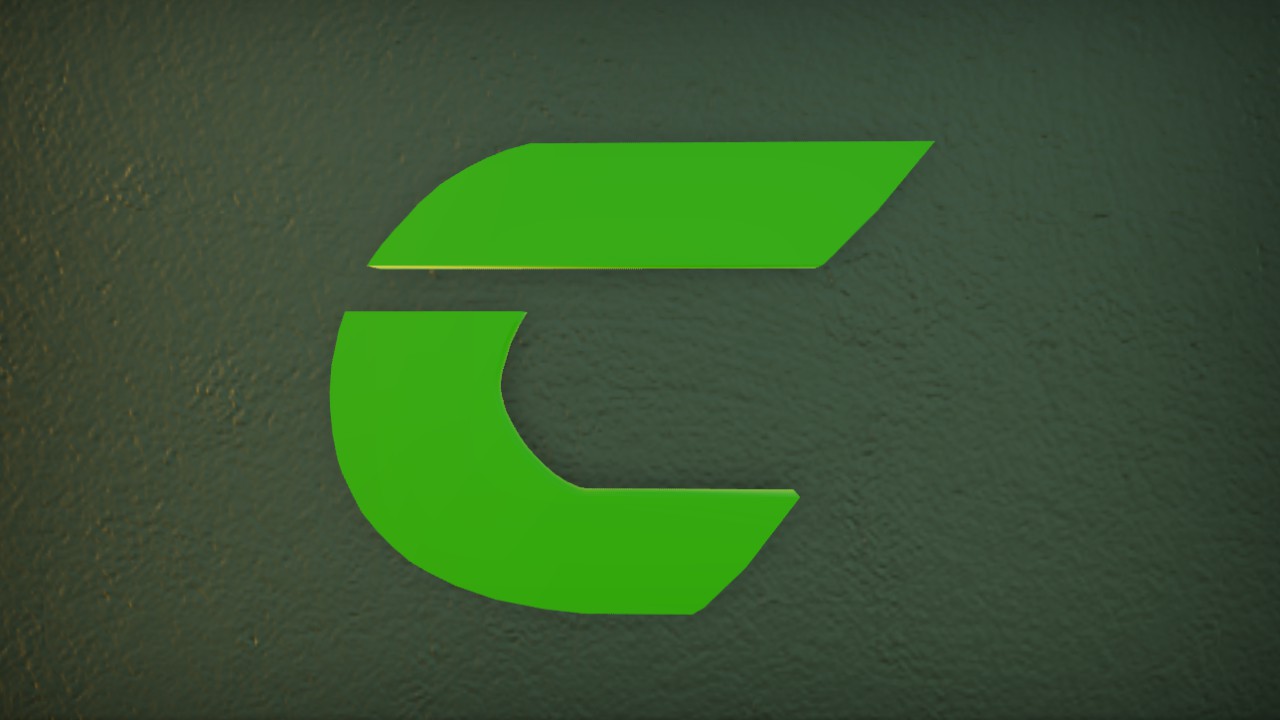 AIRSTRIKE LASER FONT LETTER C 75cm LIT FLEXI