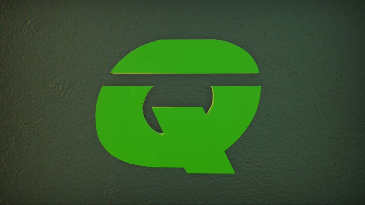 AIRSTRIKE LASER FONT LETTER Q 75cm LIT FLEXI