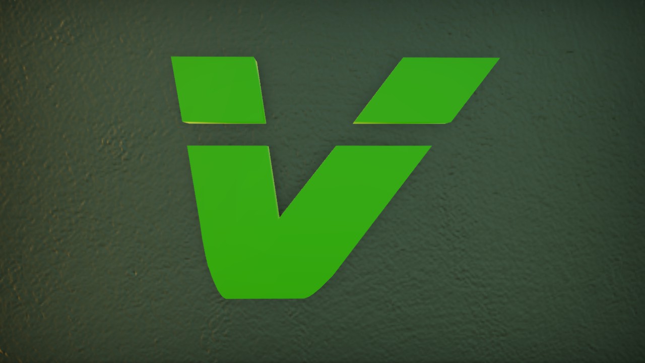 AIRSTRIKE LASER FONT LETTER V 75cm LIT FLEXI