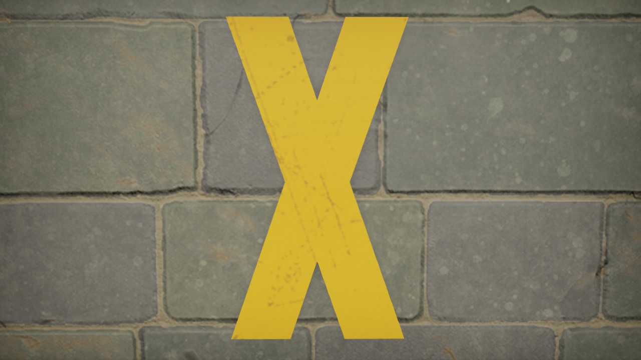 Mandalore Font Letter X 1m  Flexi