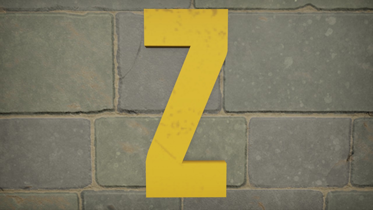Mandalore Font Letter Z 1m Flexi