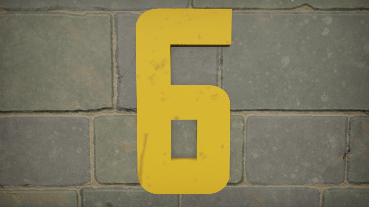 Mandalore Font Number 6 1m  Flexi