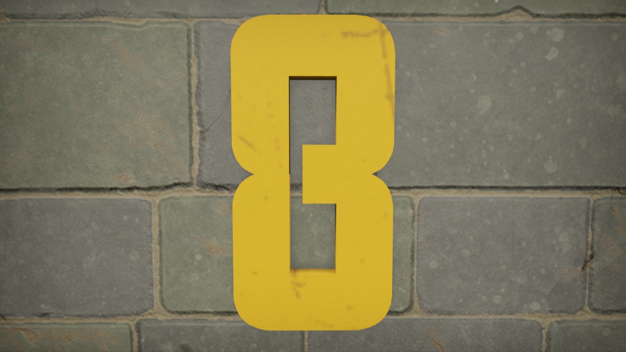 Mandalore Font Number 8 1m  Flexi