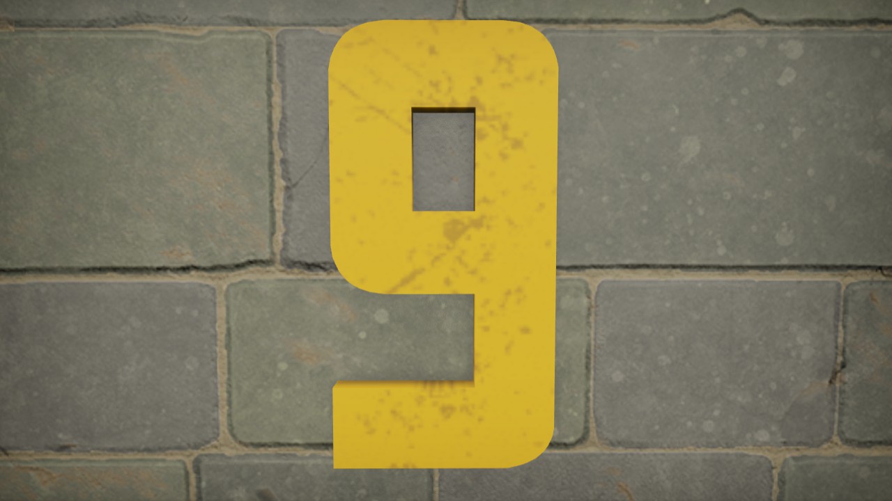 Mandalore Font Number 9 1m  Flexi