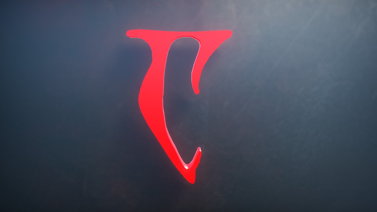 Daedra Font Letter A 1m Lit Flexicolor