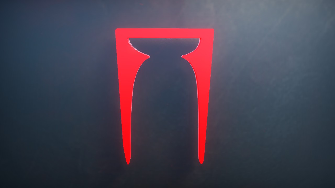 Daedra Font Letter C 1m Lit Flexicolor