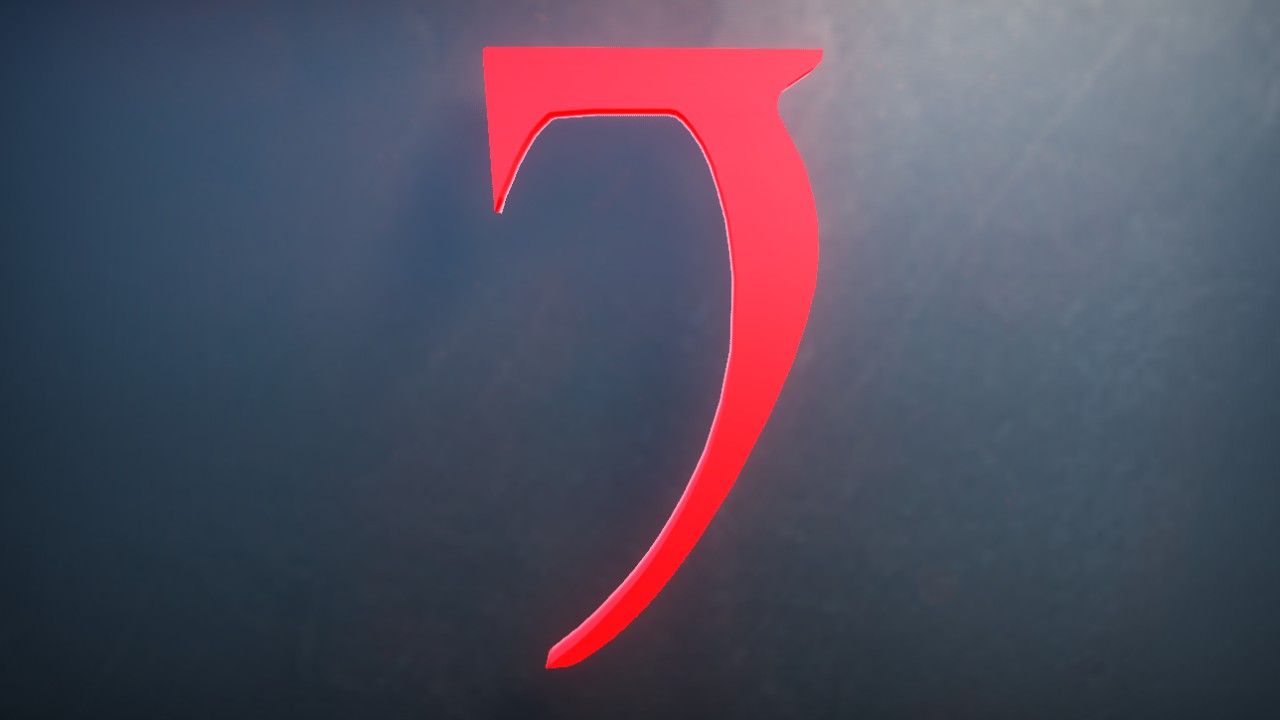 Daedra Font Letter G 1m Lit Flexicolor