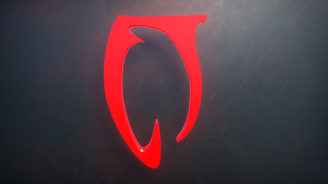 Daedra Font Letter K 1m Lit Flexicolor