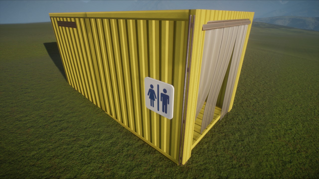 Shipping Container Toilet