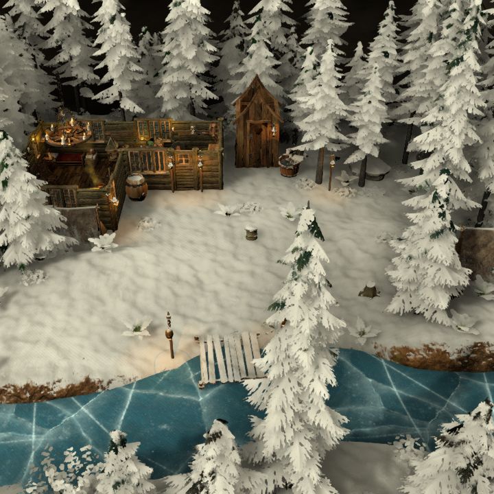Goldpanner's Cabin, winter