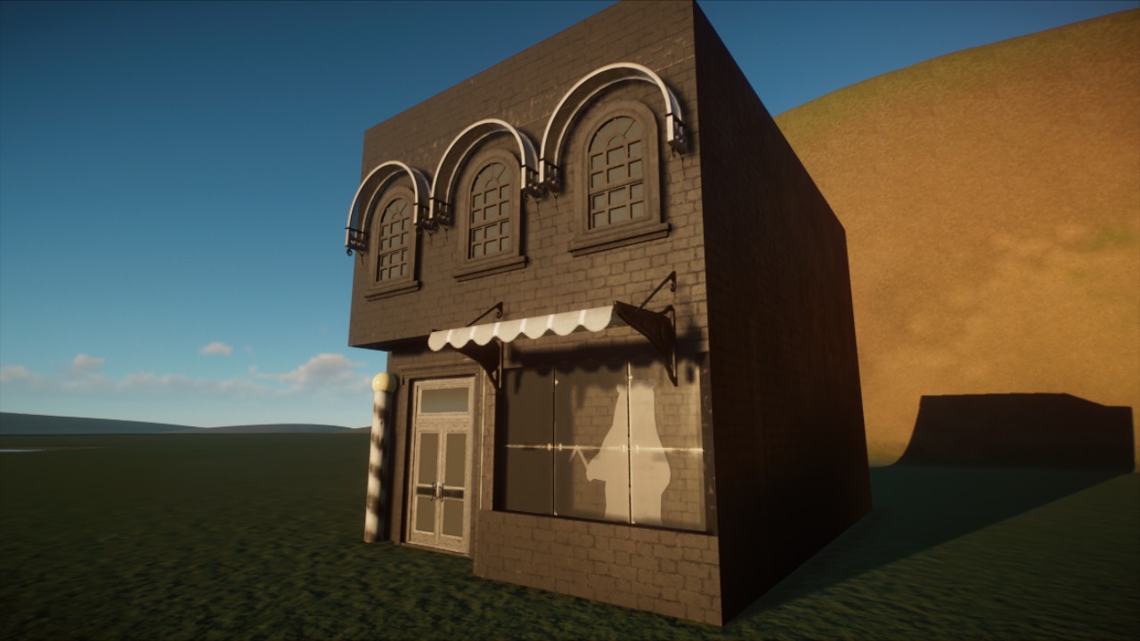 Haunted Barber Shop Shell