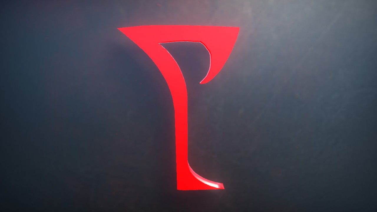 Daedra Font Letter L 1m Lit Flexicolor