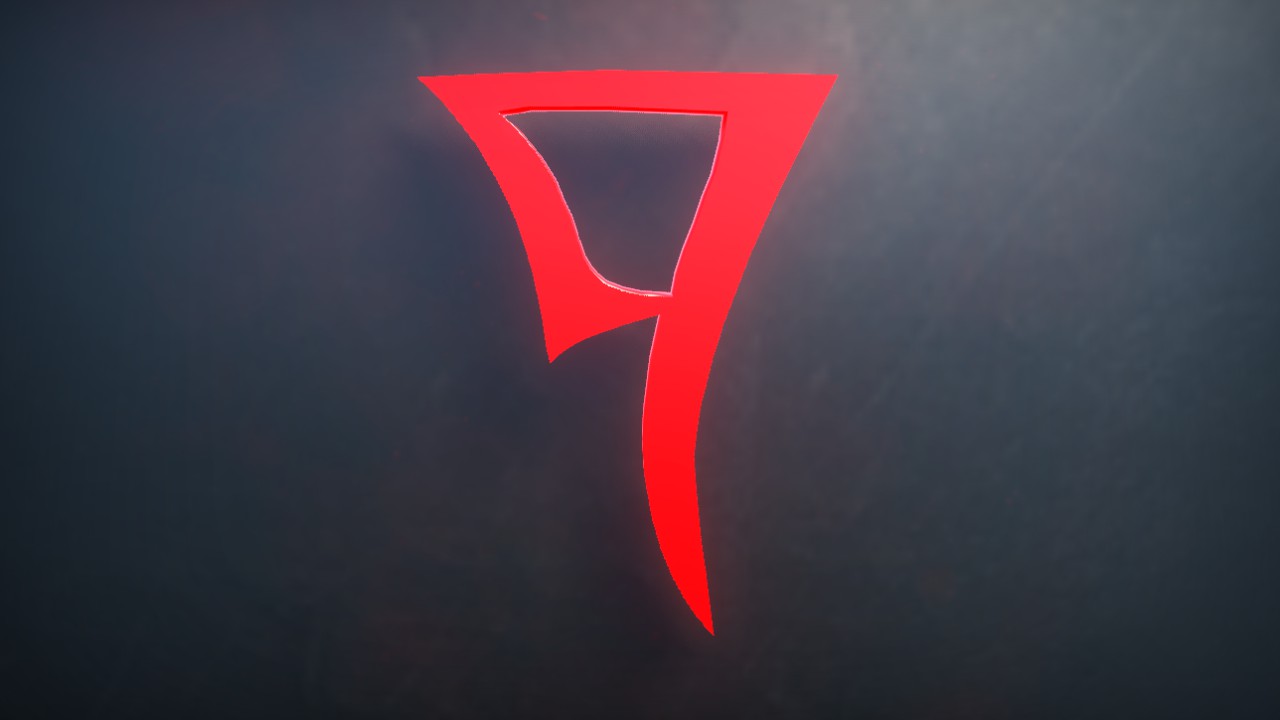 Daedra Font Letter P 1m Lit Flexicolor