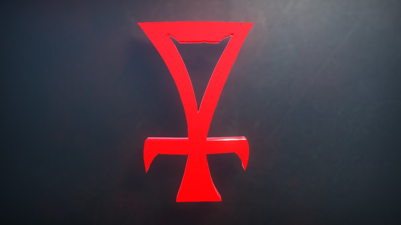 Daedra Font Letter Q 1m Lit Flexicolor