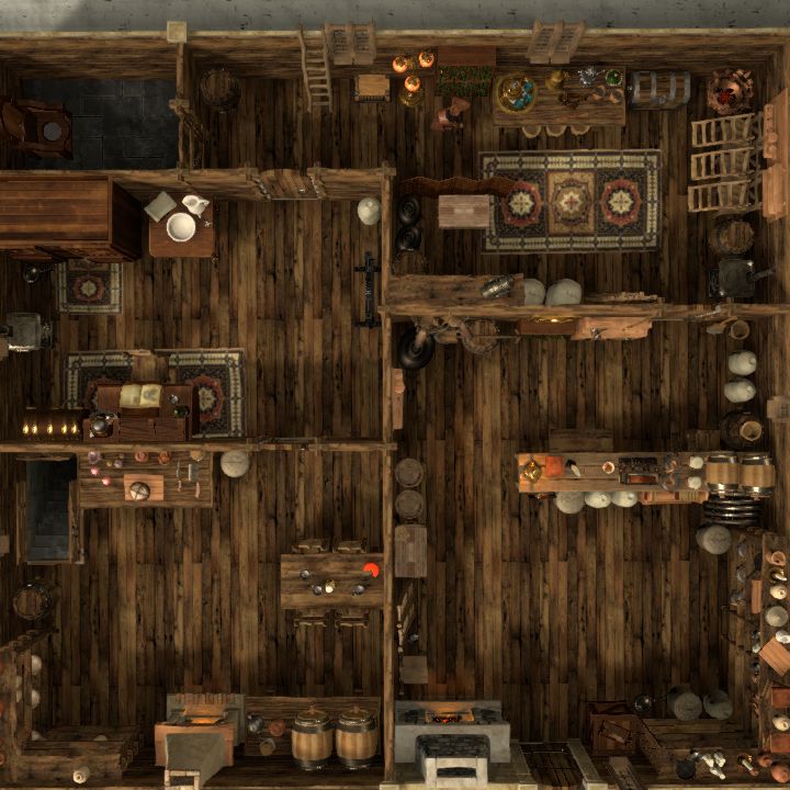 general store with basement