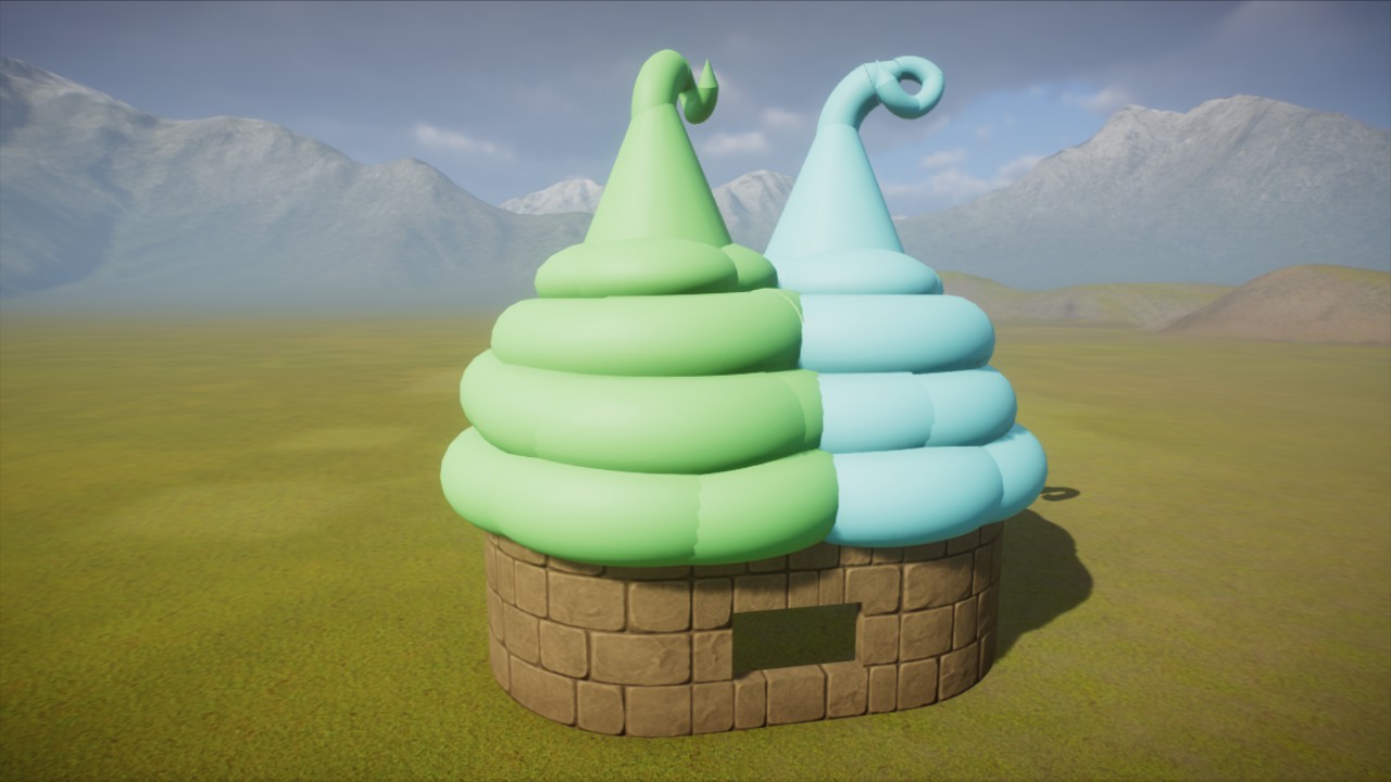 Ice Cream Double Shop Shell 1