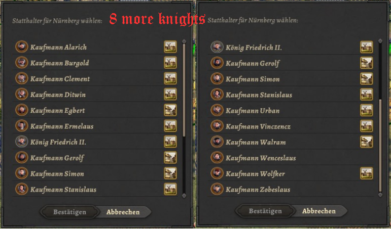8 more knights