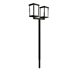 Lamp Post - Glow Chrome Double