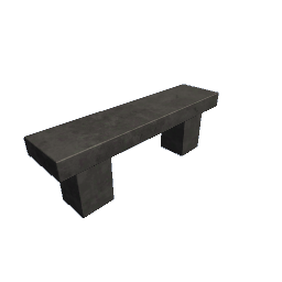 Stone Bench - Dark