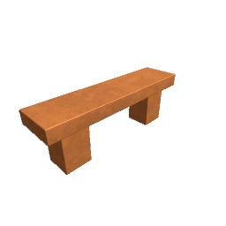 Stone Bench - Brown