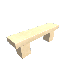 Stone Bench - Cream