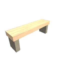 Bench - Beige and Elm