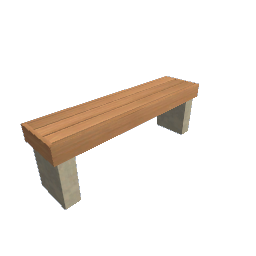 Bench - Beige and Cedar