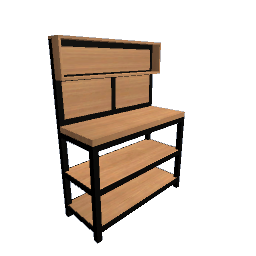 Work Table - Cedar and Metal