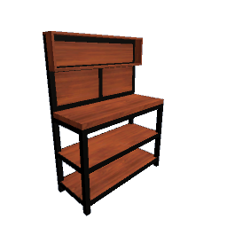 Work Table - Sapele and Metal
