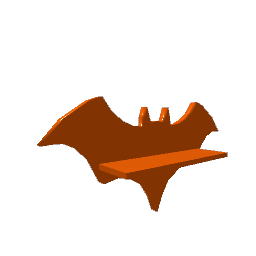 Bat Shelf - Orange