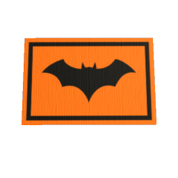 Bat Rug 60x40 - Orange