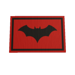 Bat Rug 60x40 - Red