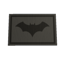 Bat Rug 60x40 - Black