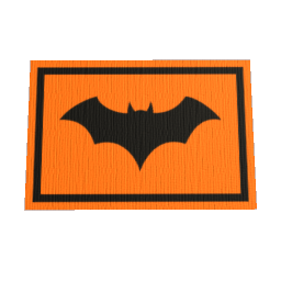 Bat Rug 120x80 - Orange