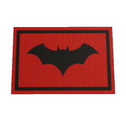 Bat Rug 120x80 - Red