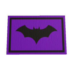 Bat Rug 120x80 - Purple