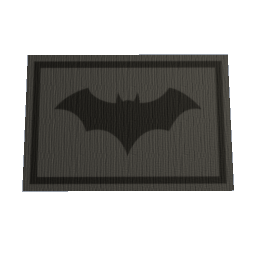 Bat Rug 120x80 - Black