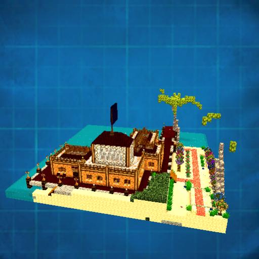 harbor pirate shop and dock