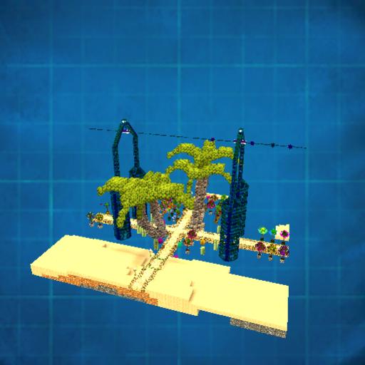 desert cable car & road intersection