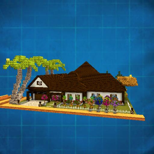 fancy house with trees added