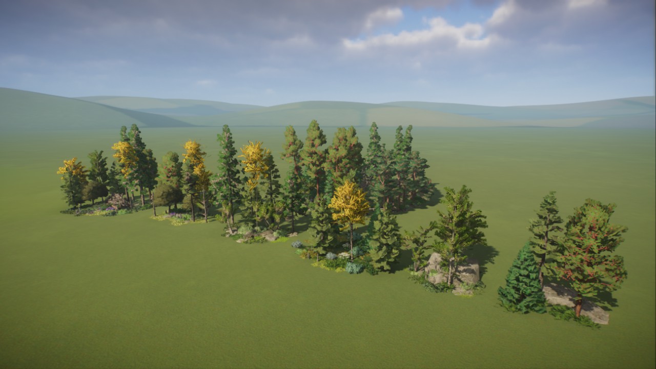北美森林小景物