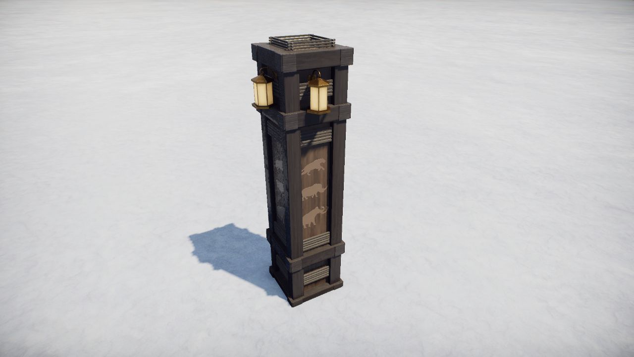 Glacial Lamp Post (No Statue)