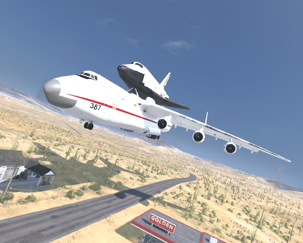 an225 with buran and cargo bay